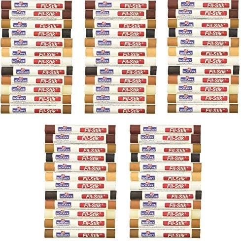 Mohawk Fill Stick (Fil-Stik) Furniture Cabinet Touch Up Putty Wax Filler 12 Pack Multi Kit M230-1250 (Fivะต ะ ะฐัk)