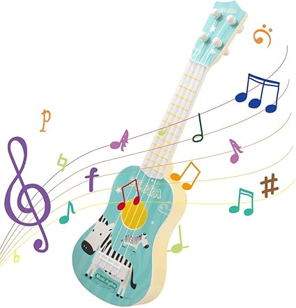 Amazon 子供のためのギター 4弦の子供のためのamycuteギター男の子と女の子のための子供ウクレレ初期教育プレイ ギター 楽器