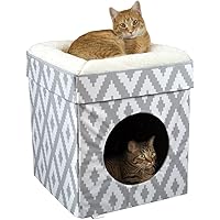 Kitty City Large Cat Bed, Cat Cube, Cat House/Cat Condo, Pop up Bed, Stackable Bed