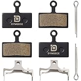 Dymoece Bike Brake Pads 2 Pairs for Shimano Deore XT XTR SLX MTB Disc Brake | Disc Pads and Spring,Steel Back Low Noise High Performance Stop Power