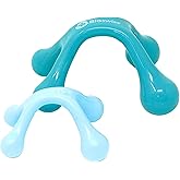 BioSwiss 2-Pack Full Body Massager, 4 Legged Pressure Point Hand Held Massage Tool for Back and Neck Massaging, One Large One