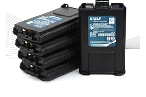 elxjar (5-Pack) 7.4V 1800mAh BL-5 Li-ion Battery Replacement for UV-5R UV-5R Plus UV-5RE UV-5RA UV-5RTP DM-5R BF-F8HP V2+ MK2 MK3 MK4 MK5
