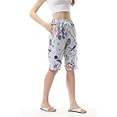 Texintoud Women Summer Casual Shorts Drawstring Comfy Elastic Waist Shorts Pants for Girl