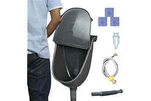 Wall Mounted Urinal For Men, Waterless, With Lid Toilet, Portable Urine Diverter, Motorhome Urine Separator, For Outside Gara