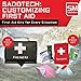 SadoMedcare Classic All in One Complete First Aid Kit - 72 Pieces Medical Kit, Travel Emergency Kit, Hiking First Aid Kit, Emergency Survival Go Bag, V10 Size Small