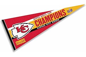 WinCraft Chiefs Super Bowl 2024 Champions Full Size Large Pennant