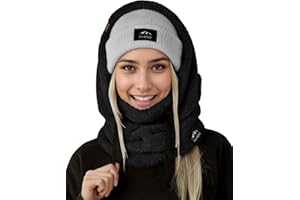OWNGIGI Balaclava Winter Ski Mask for Men and Women Cold Weather Fleece Windproof Face Cover Hooded Scarf Hat Head Warmer