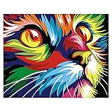 5D DIY Diamond Painting - Animal Resin Cross Stitch Kit - Crystals Embroidery - Home Decor Craft (Cat)