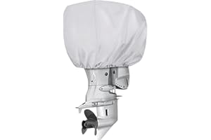 I COVER iCOVER Outboard Motor Cover Heavy Duty 600D Waterproof Engine Hood Covers, 23" DX13.5 WX16.5 H