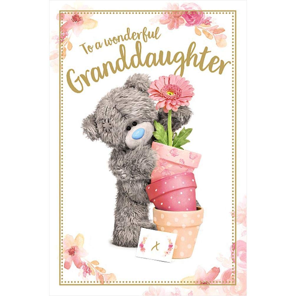 Granddaughter Me To You Bear Tatty Teddy Carte Blanche PhotoFinish Birthday Card