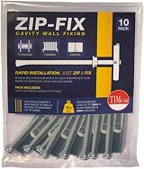 TIMCO Zip-Fix Plasterboard Cavity Fixing Anchor Bag 10 + Screws Wall Drywall view 2