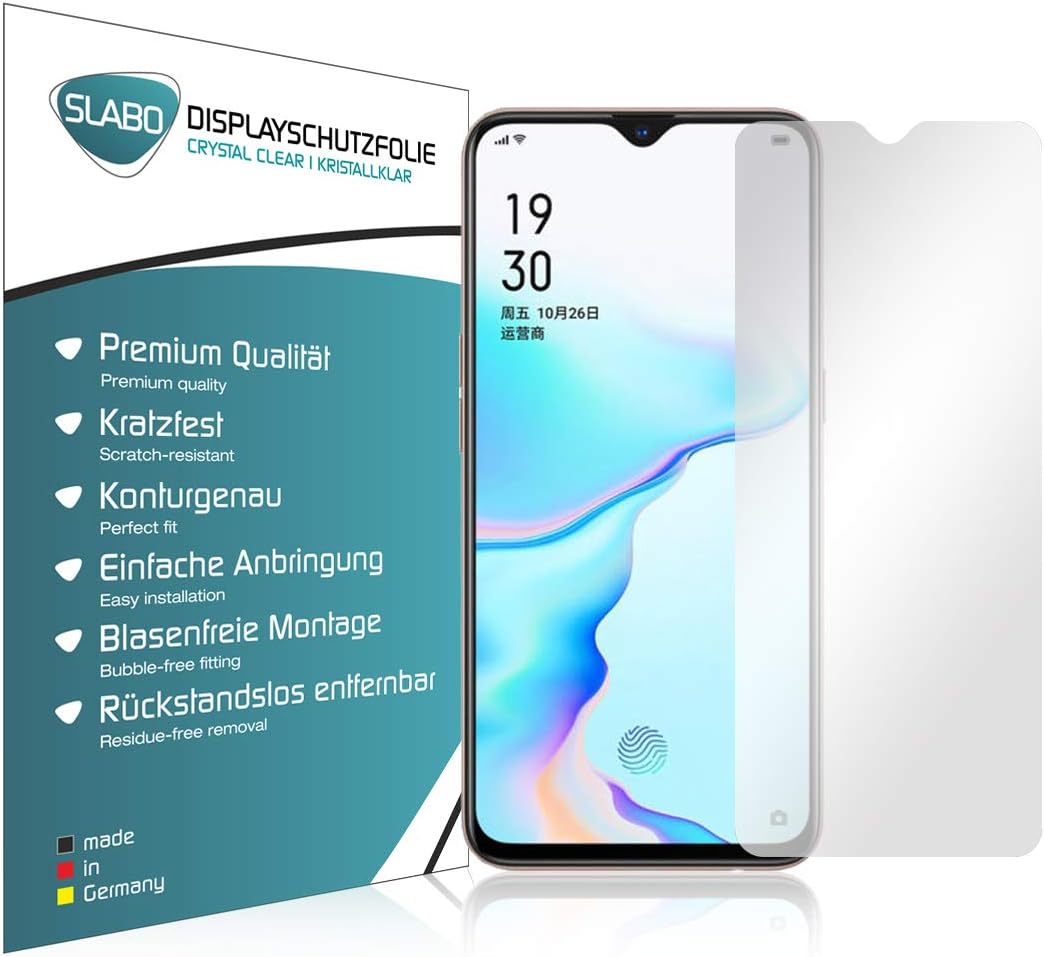 Slabo 4 x screen protector for OPPO K5 | Realme X2 | XT protection film protectors Crystal Clear