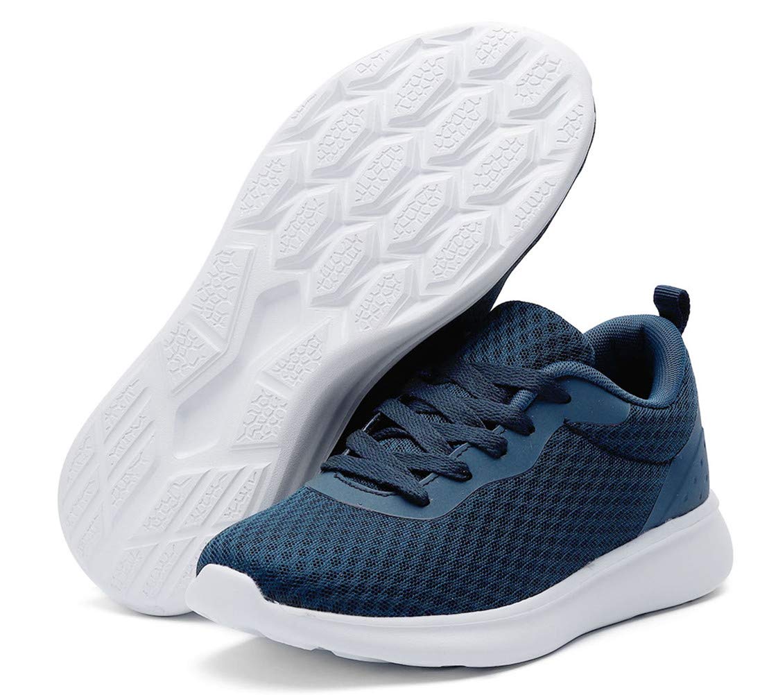 DADAWEN Women's Athletic Walking Shoes Lightweight Casual Breathable Mesh Running Sneakers Navy US Size 8.5 - Image 3