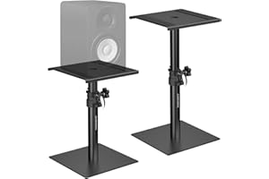 Vondynote Set of 2 Desktop Studio Monitor Speaker Stands Bookshelf Speaker Stands