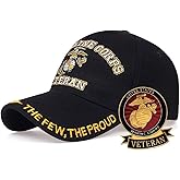 GOWOLA US Baseball Cap with Military Label Pins,Gifts for Military Member,US Hat Set