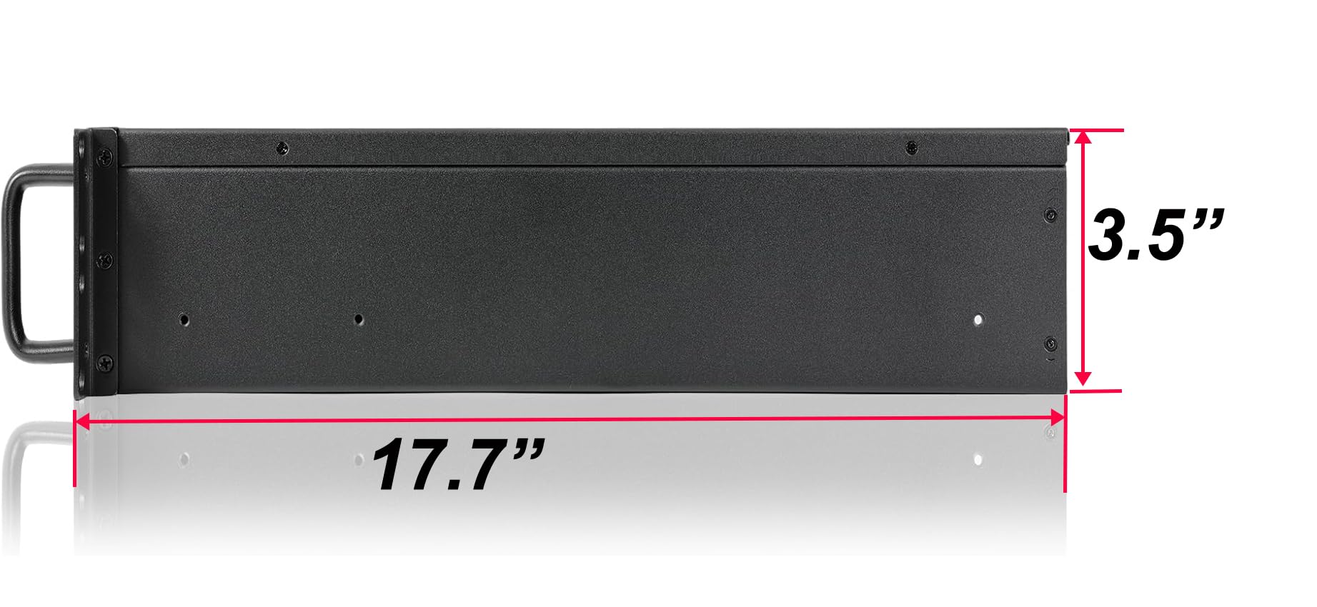 RackChoice MicroATX/Mini-ITX 2U Rackmount Server Chassis max 9x3.5 Bay / USB3.0 with 2.0 Adapter Support ATX PSU Either top or Side Cooling Depth 17.7