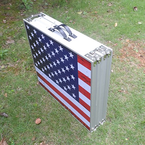 image for 8-Foot Beer Pong Table Portable Foldable Adjustable,Picnic / Tailgate 