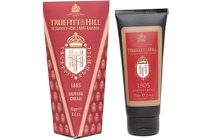 Truefitt & Hill Shaving Cream Tube - 1805 - Premium Glycerin-Based Lather, Smooth Glide, and Hydration for a Luxurious Shave - 2.65 oz