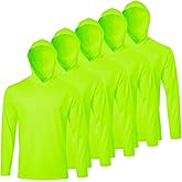 LeeHanTon Men UPF 50+ Sun Protection Hoodie Long Sleeve T Shirts Pack Quick Dry Shirt for Athletic Running Activewear Workout