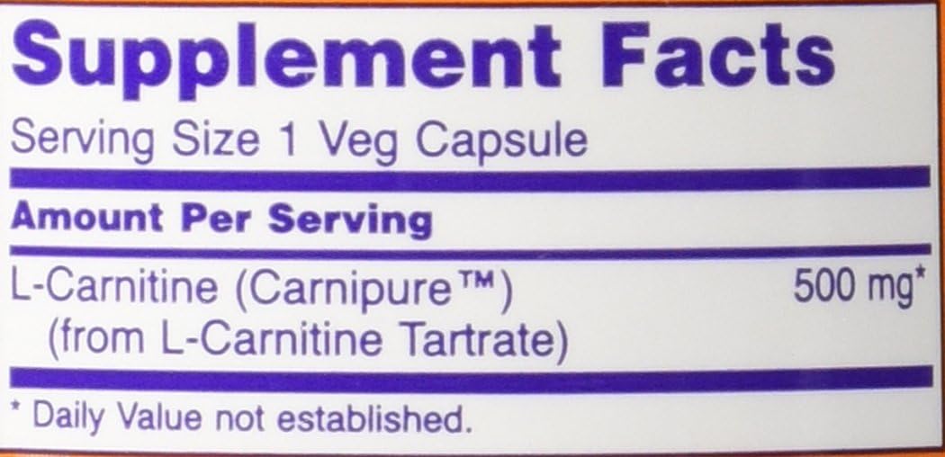 Now Foods L-Carnitine 500 mg 180 Capsules: Health & Personal Care