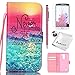 Everun LG Escape 3 Case, LG Phoenix 2 Case, LG K8 Case, [Kickstand Feature] [3 Card Slots] Flip Wallet Protective Case Cover for LG Escape 3 / LG Phoenix 2 / LG K8 (Pattern 9-6)