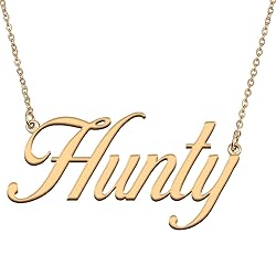 HUAN XUN Customized Custom Simple Any Name Necklace