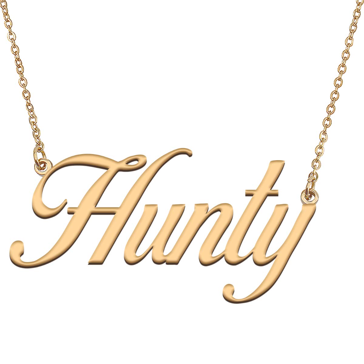 HUAN XUN Customized Custom Simple Any Name Necklace