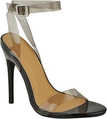 clear barely there sandals