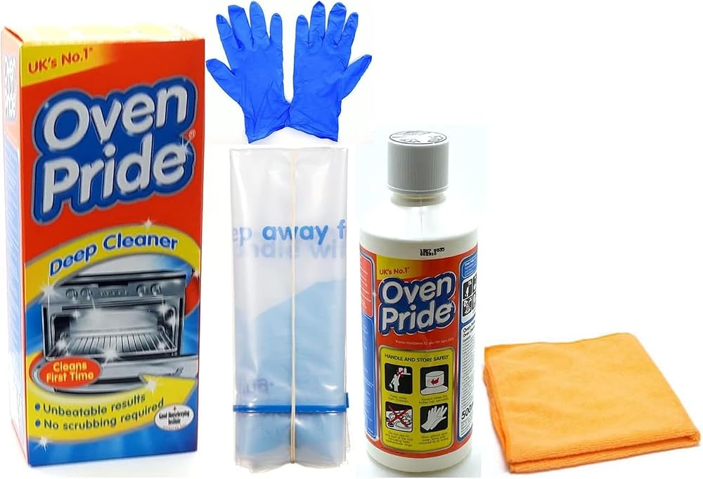Topest Oven Cleaner 500ml Kit - Racks, Gloves & Cloth Included