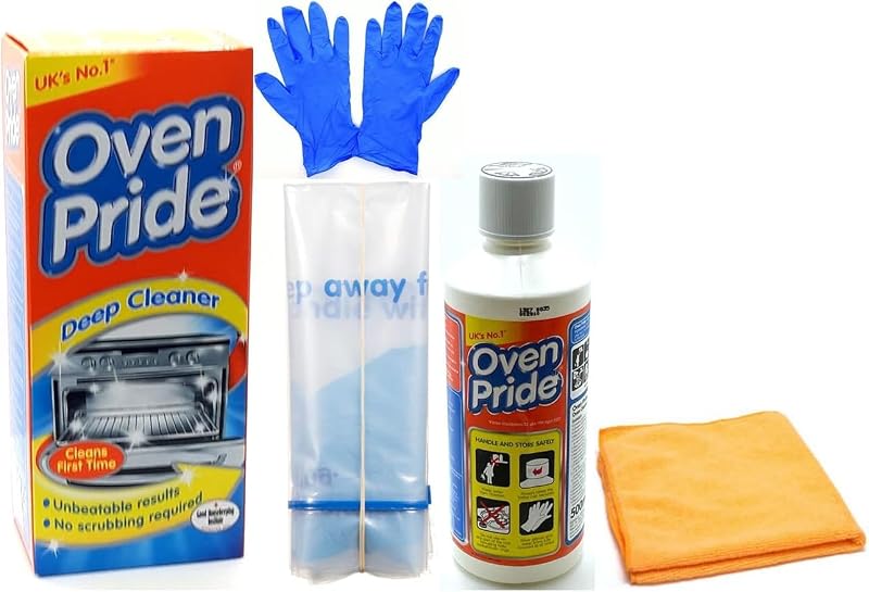 Topest Oven Cleaner 500ml Kit - Racks, Gloves & Cloth Included