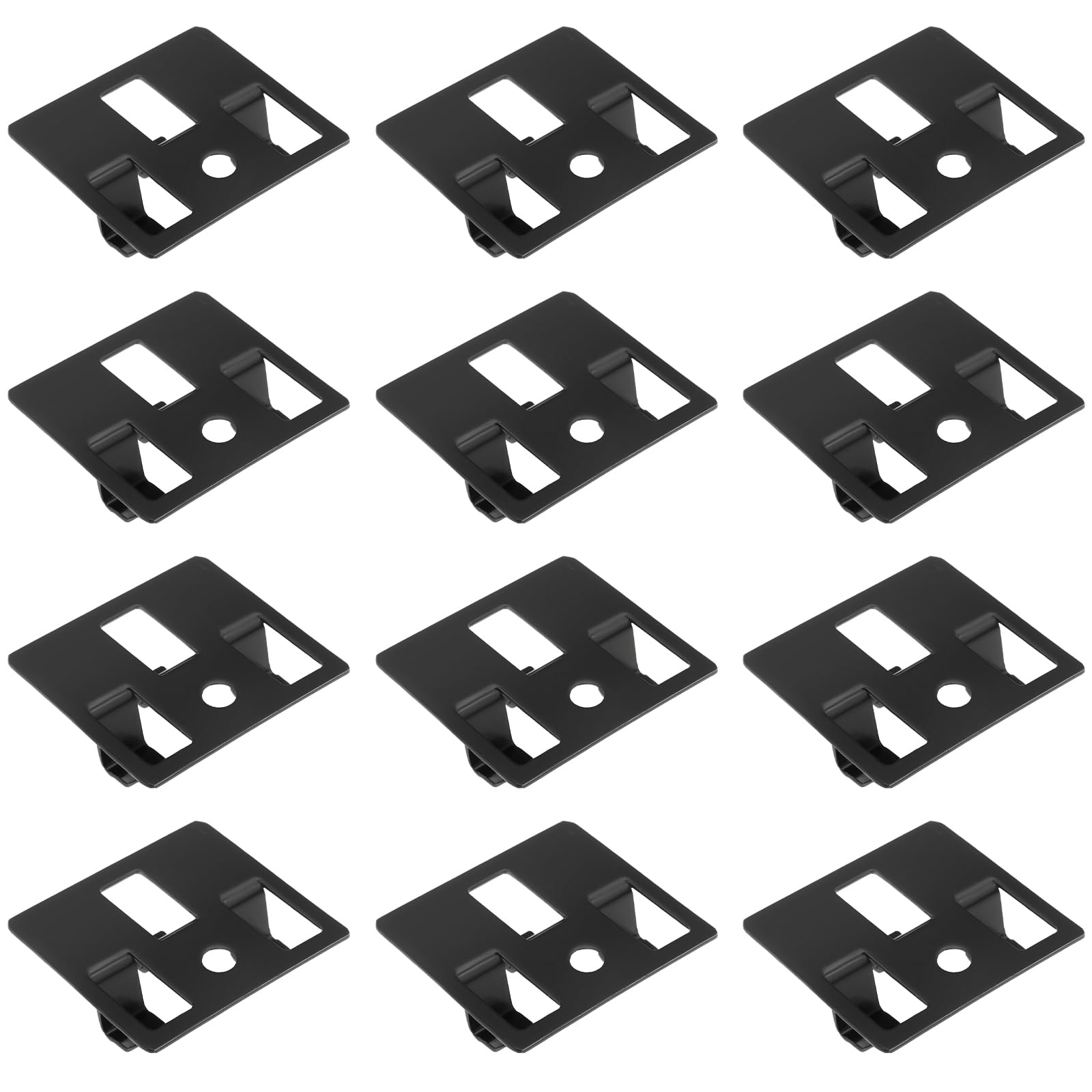 LT Easiyl 100pcs Composite Decking Metal Clips Composite Decorative Plate Hidden Fixing Fastener Metal Clip Suitable for Grooves in Composite Flooring(8mm)