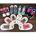 LattoGe No Tie Silicone Shoelaces Lace Lock Bands for Kids, Adults Athletic Running Shoe Laces,Seakers (Kids Size White) …