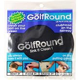 GolfRound Towel Pocket Golf Ball Cleaner - GolfRound Logo (Black)