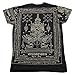 Work Muay Thai Tattoo Sak Yant Vaisravana Yuk Giant Amulet Men Black T-Shirt WK07.2 Size X-Large