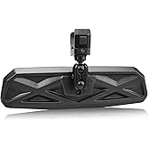 UTV Universal Rear View Mirror for 1.5-2.0 Inch Roll Cage, Compatible with Polaris RZR、Can am Maverick、Honda Pioneer Talon SXS、Kawasaki Mule KRX、Yamaha Wolverine YXZ、Kubota RTV、CF Zforce、Gator