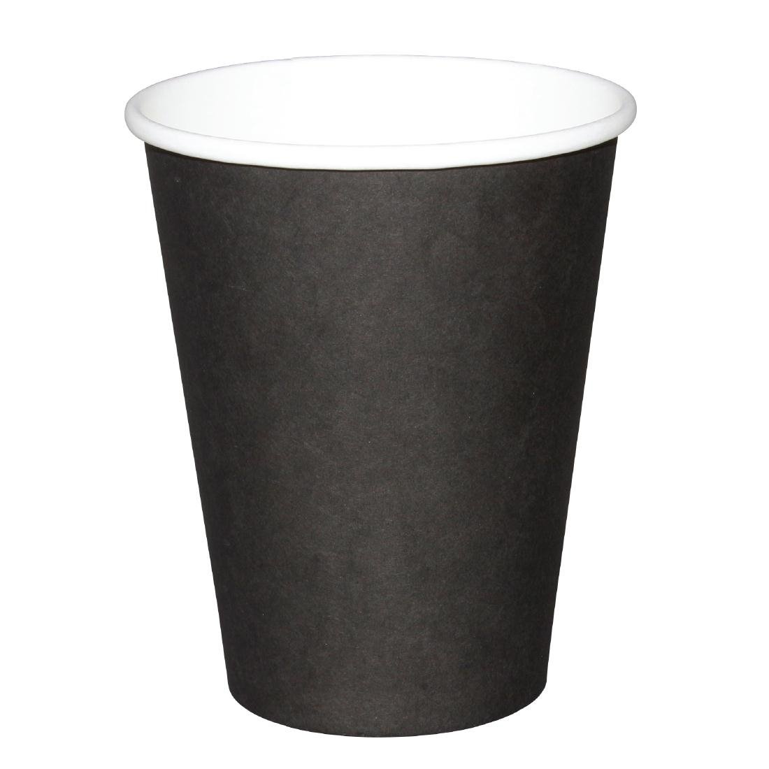 Fiesta GF041 Hot Cups Single Wall Black - 228ml (8oz) (Sleeve 50)