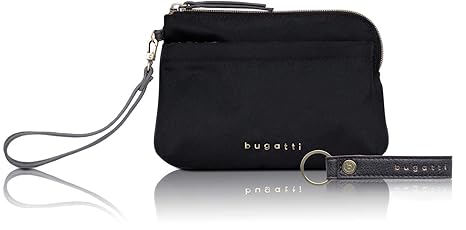 bugatti Contratempo Nylon Kosmetiktasche für Damen - edle Tasche in schwarz