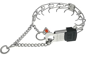 Herm Sprenger Dog Training Prong Collar with Quick Release ClicLock Buckle for Small Medium Large Dogs Stainless Steel Collar for Dogs Made in Germany (16in x 2.25mm)