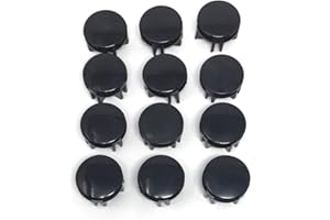 ONLY GARMENT RACKS Grid Connector Plastic for 14" x 14" Panels Black Set of 12