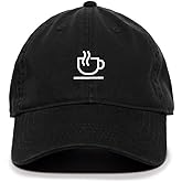 Tech Design Cup of Coffee Baseball Cap Embroidered Cotton Adjustable Dad Hat