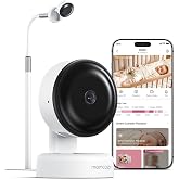 Momcozy Smart Baby Monitor, 2K HD &amp; Night Vision Contact-Free Baby Monitor | Sleep Summary, Electric Safe Fence, Cry/Motion Detection &amp; Auto Soothing, 2.4/5GHz WiFi, 2-Way Audio, No Subscription, BM08