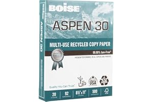 FYSSHUO Copy Paper, Printer Paper, Premium Multipurpose Paper, Perfect for Use with Laser & Inkjet Printers, Copiers & Multi-Function Devices, Letter, 8-1/2" x 11", 92 Brightness, 20lb - 500 Sheets - 1 Ream