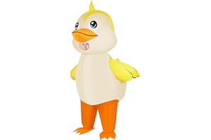 M MH ZONE Inflatable Duck Costume for Adult(Kids) Funny Halloween Costumes Cosplay Fantasy Blow up Costume