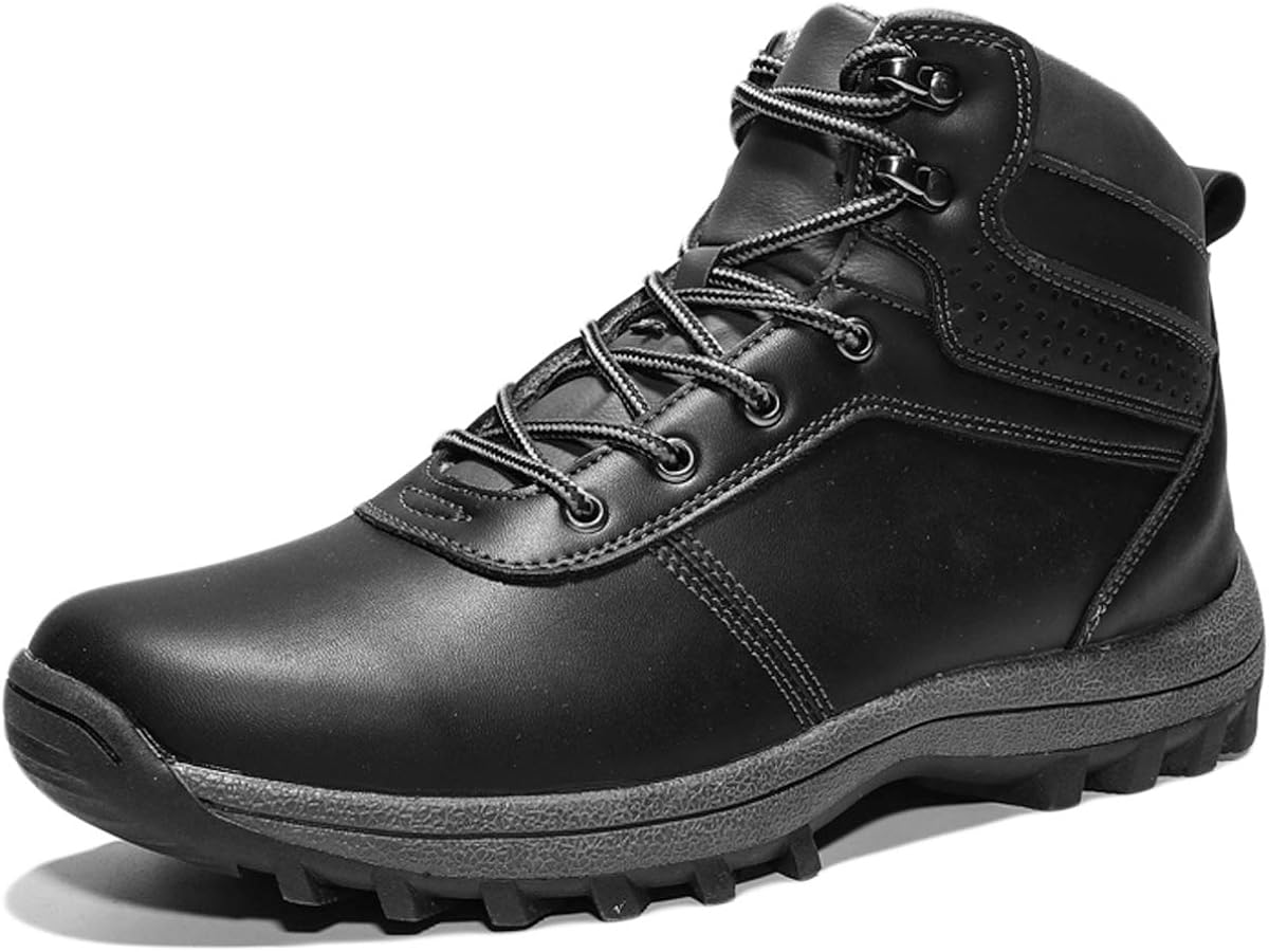 AMODA Mens Winter Warm Boots Classic Elastic Ankle Boots Casual