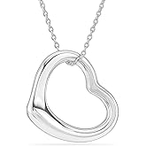 LeCalla 925 Sterling Silver Necklace Jewelry Lightweight Pendant with 18 inches Chain Necklace for Women Teen