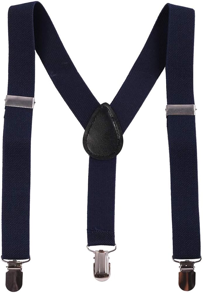 FYMNSI Baby Boy Cake Smash Outfit Newborn Infant Toddler Kid 1st / 2nd Birthday Party Photo Shoot Gentleman Set Adjustable Y-back Suspenders Braces + Bow Tie + Diaper Cover Shorts Pants 3pcs Navy Blue - Image 4