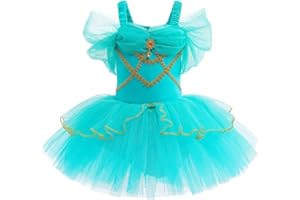 REXREII Toddler Girls Princess Ballerina Tutu Dress Kids Sofia Snow White Frozen Elsa Fancy Dress Up Halloween Costume