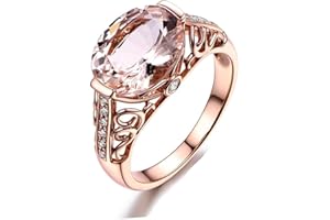 SXFSE Luxury and Shining Gemstone Ring Gemstone Ring Rose Gold Ring