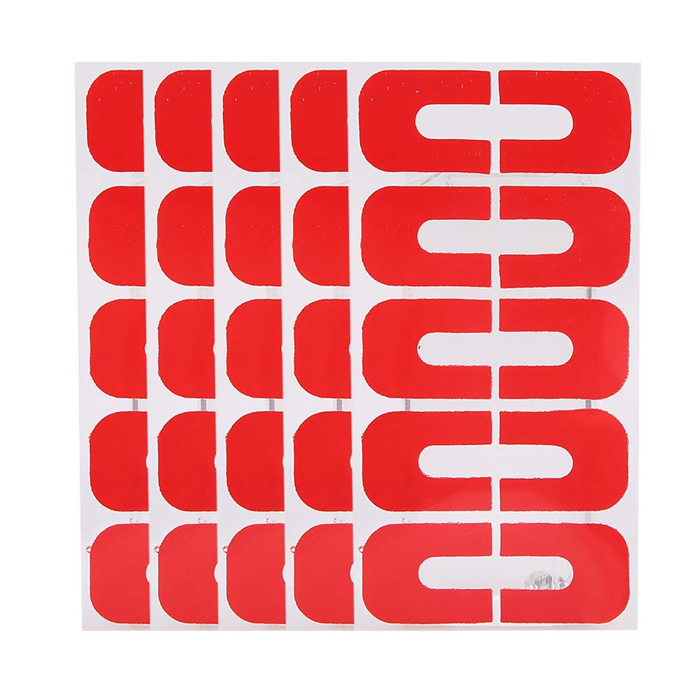 50pcs Latex Nail Polish Barrier, Nail Polish Protector, Plastic Soft Hot Stamping Home Use for Anti‑overflow Nail Polish Nail Salons