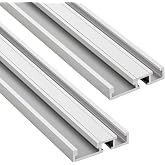 Woodpeckers Combo T-Track, 48 Inch, T-Slot &amp; Miter Channel, Aluminum, USA Made, Universal Woodworking Multi T Track, 1/4-20 slot &amp; T-Miter Slot - CT48